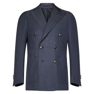 Franzese Collection Double-Breasted Blazer With Brass Buttons - NWT